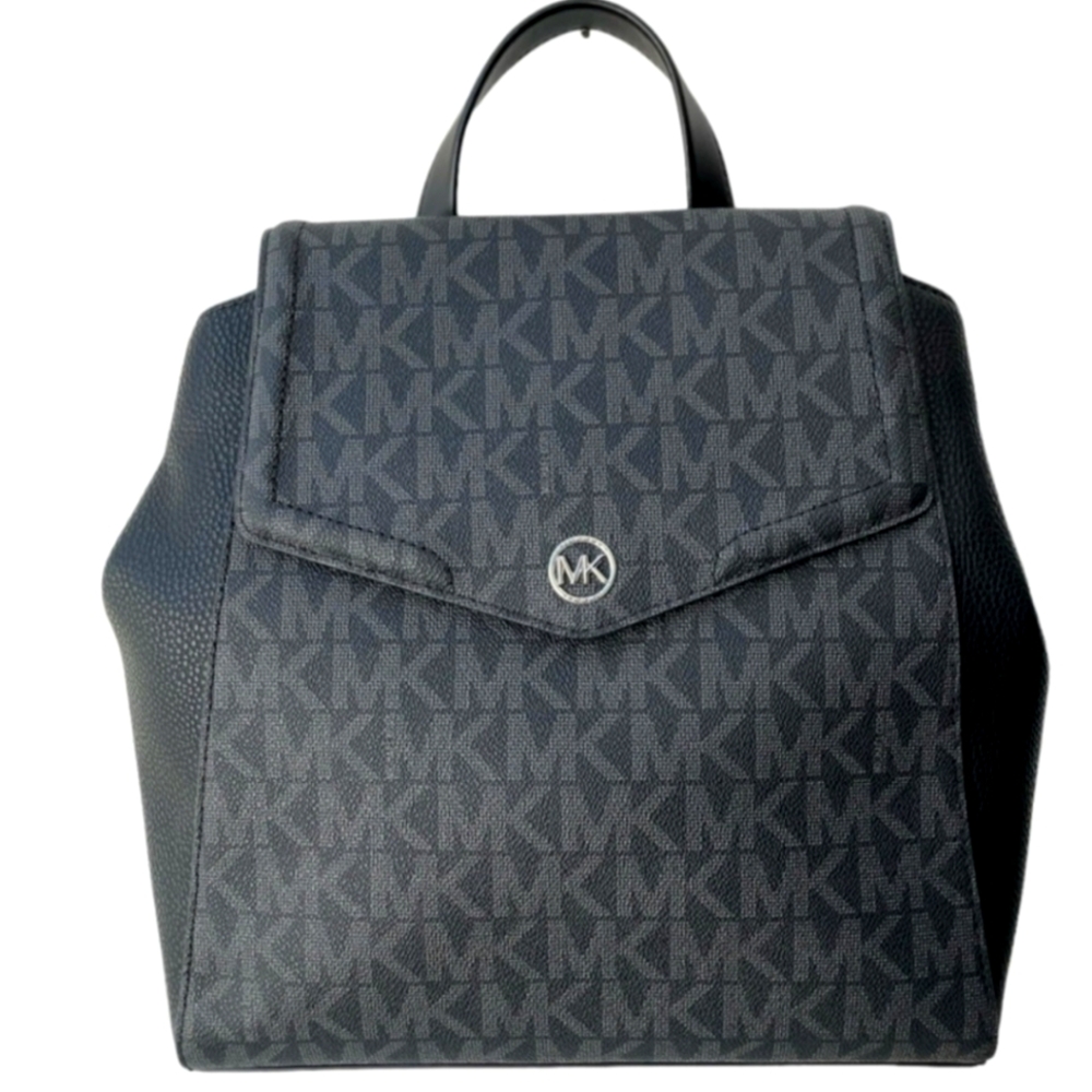 Michael Kors Black Monogram Backpack
